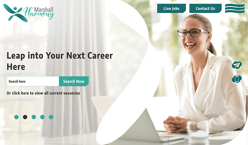 Marshall Harmony website redesign